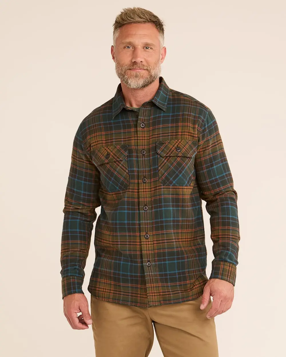 Men's Plaid Burnside Flannel Shirt 1