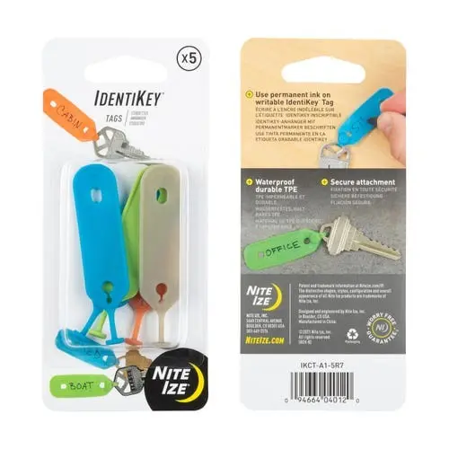Identikey Tags - 5Pk Assorted 1