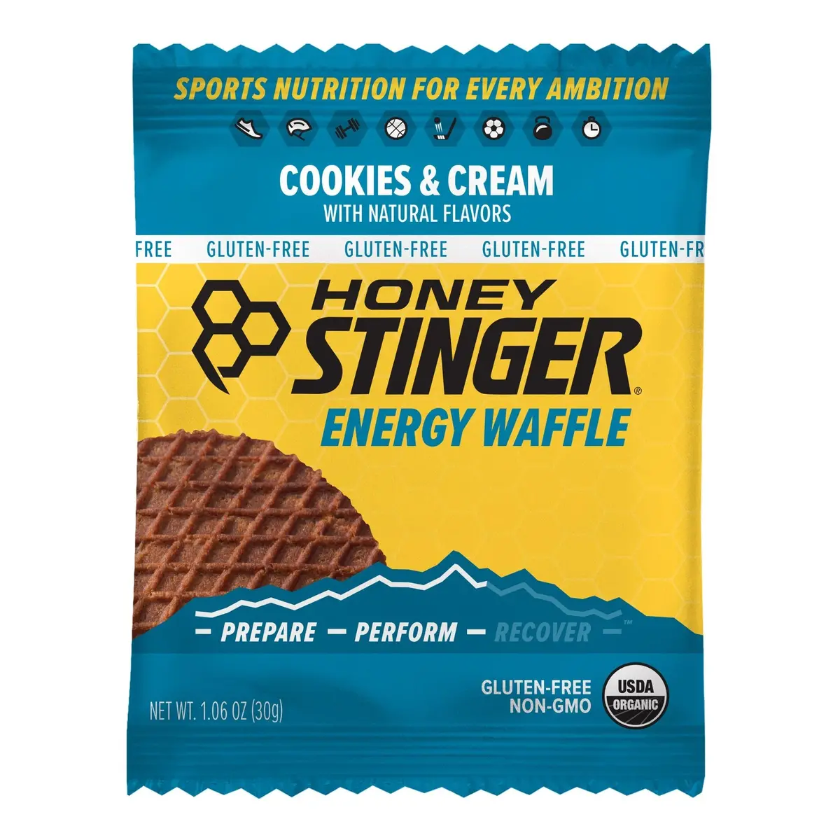 Gluten-Free Energy Waffle - Cookies & Cream 1