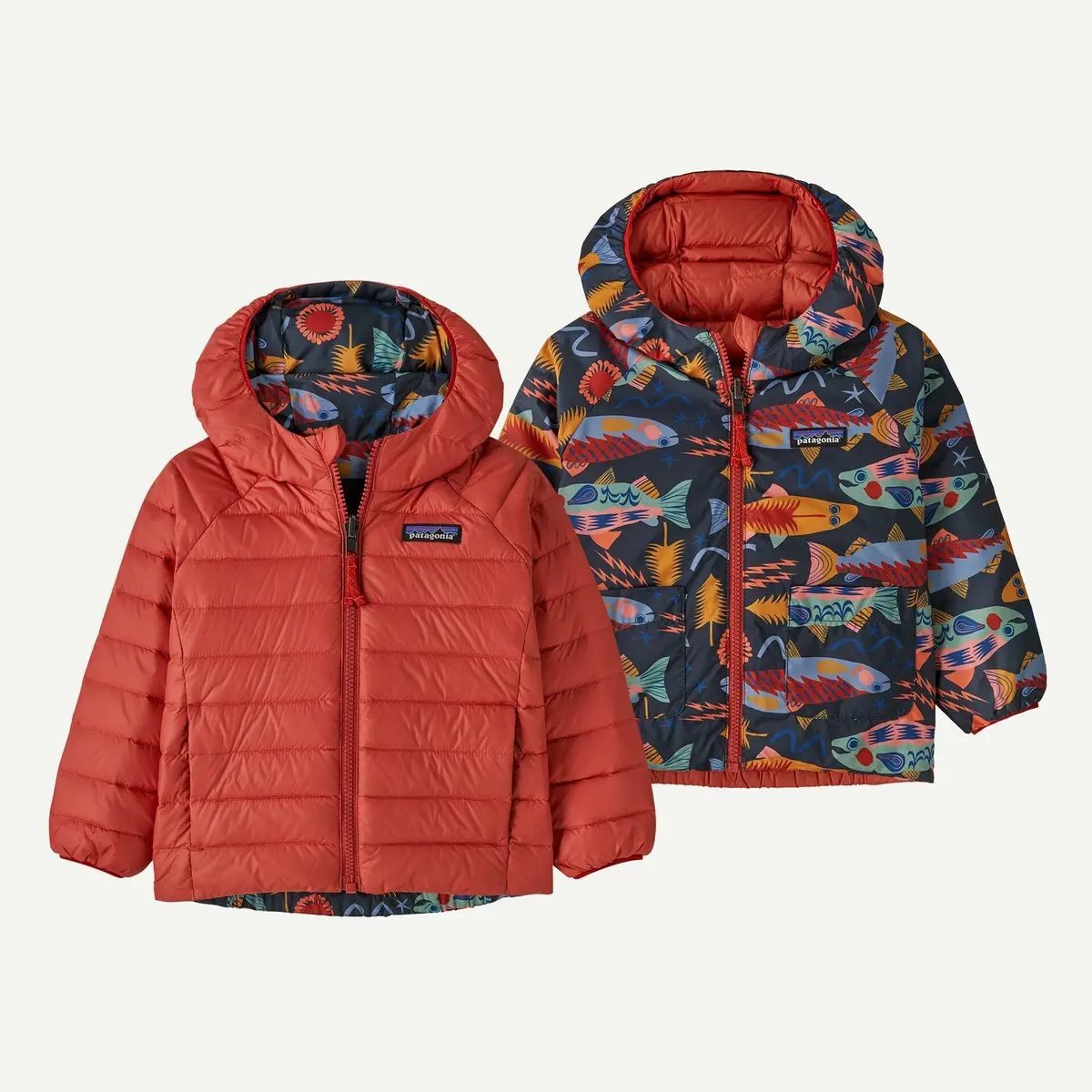 Baby Reversible Down Sweater Hoody 1
