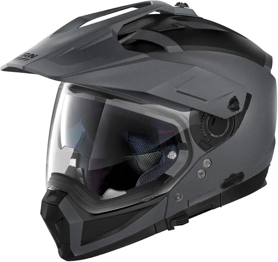 Cascos Off-Road Nolan N70-2X Solid N-Com Blk/Grphite/Gry 3