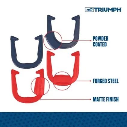 Patriotic Forged Horseshoe Set 2