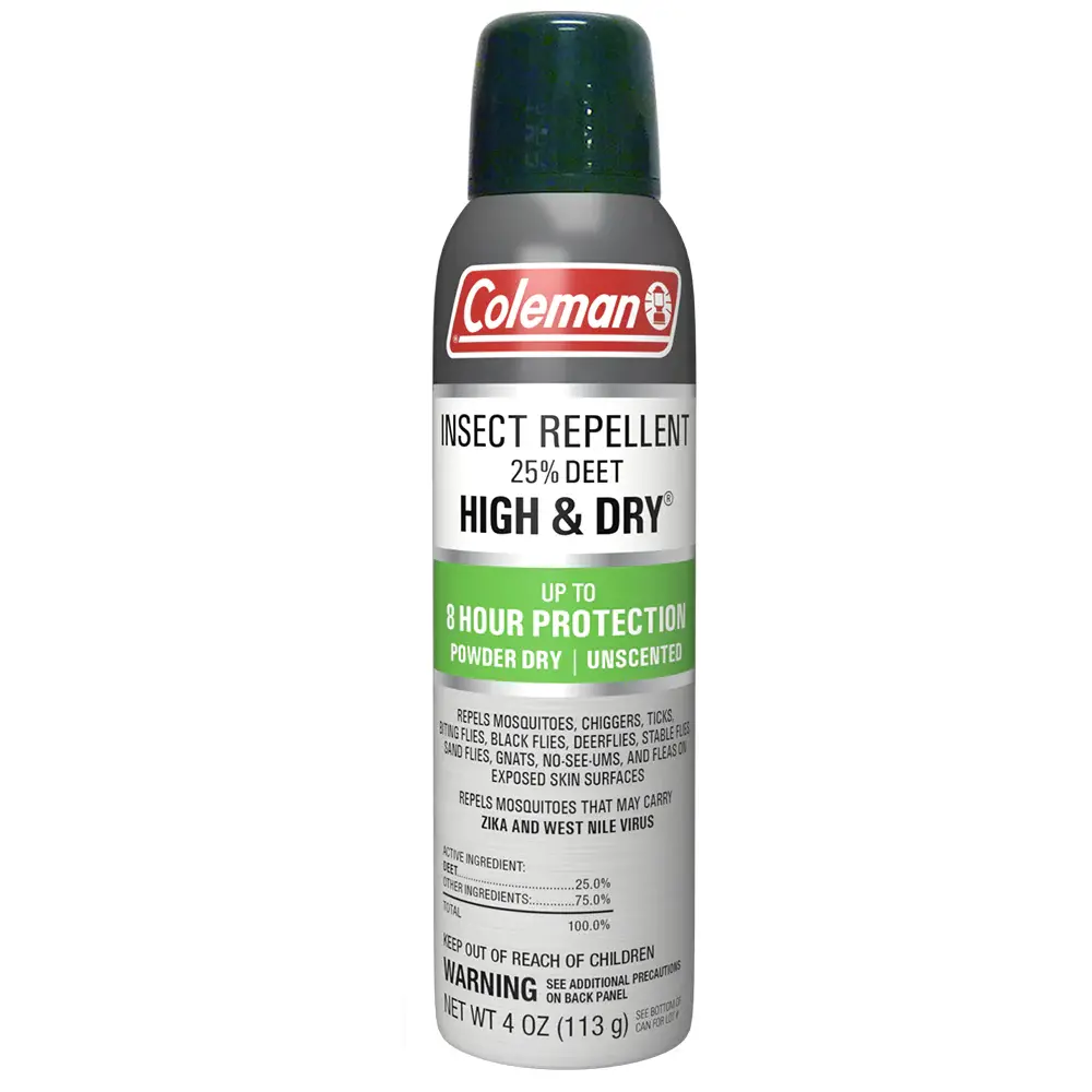 25% Deet High & Dry Insect Repellent - 4Oz Aerosol 1