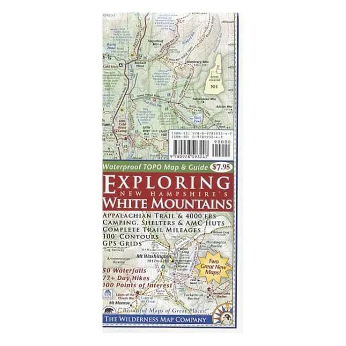Exploring New Hampshire's White Mountains Map & Guide 1