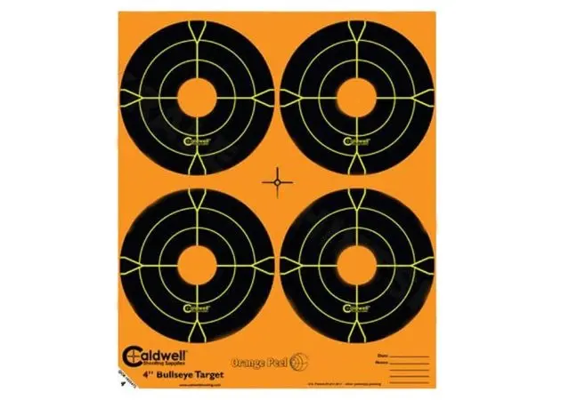 Orange Peel "Bullseye" Targets - 4" (5Pk) 1