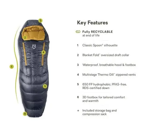 Disco Men's Endless Promise Down Sleeping Bag 15 - Long 2