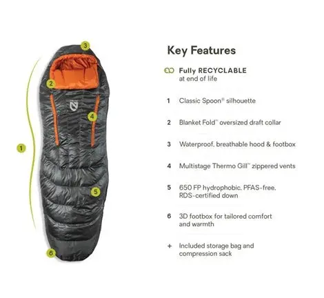 Disco Men's Endless Promise Down Sleeping Bag 30 - Long 2