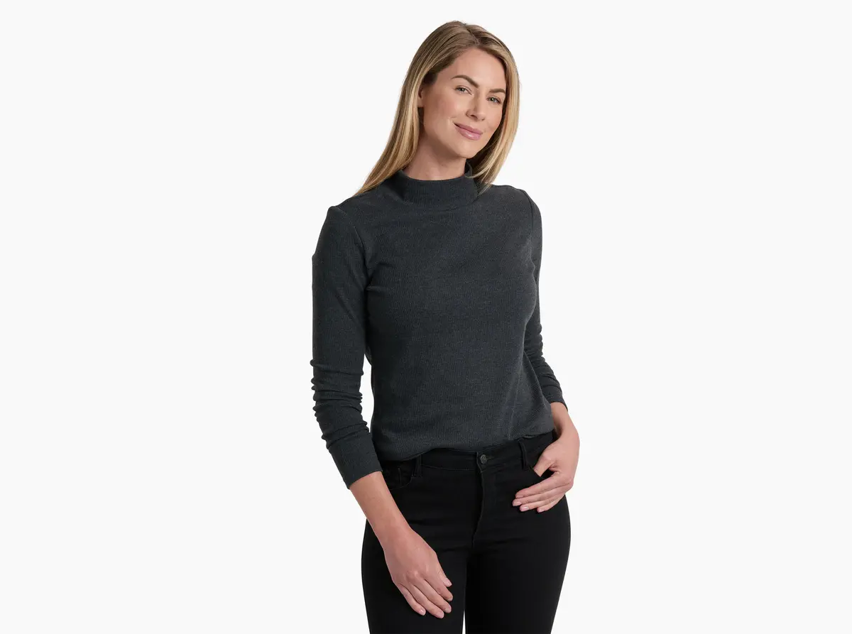 Women's Verona Rib Ls Shirt 1