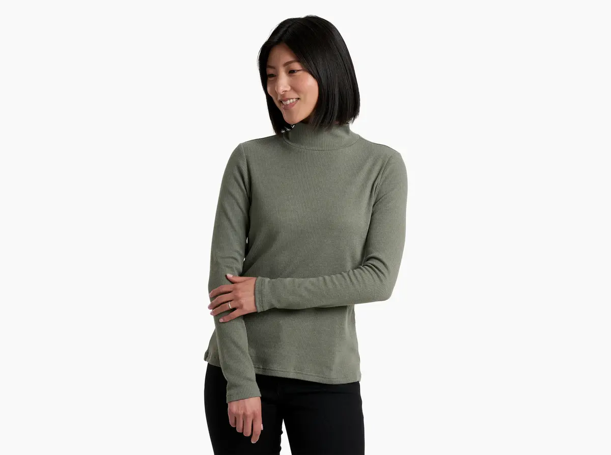 Women's Verona Rib Ls Shirt 1