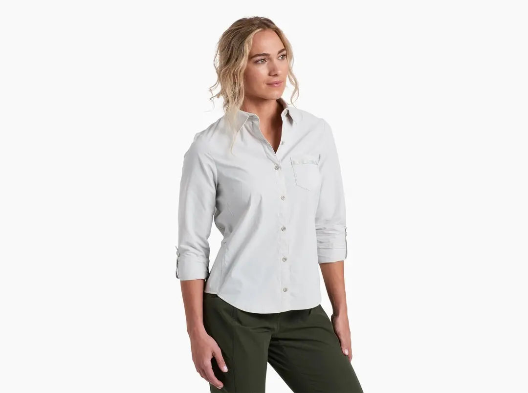 Women's Wander Long Sleeve Button Up Shirt 1