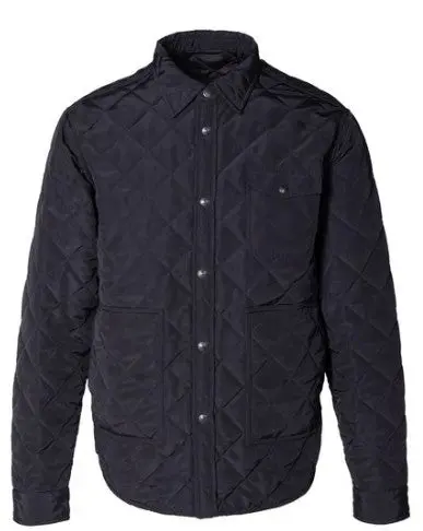 Men's Down Filled Quilted Shirt Jacket 1