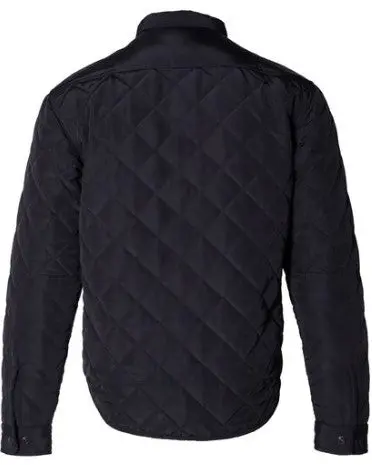 Men's Down Filled Quilted Shirt Jacket 2