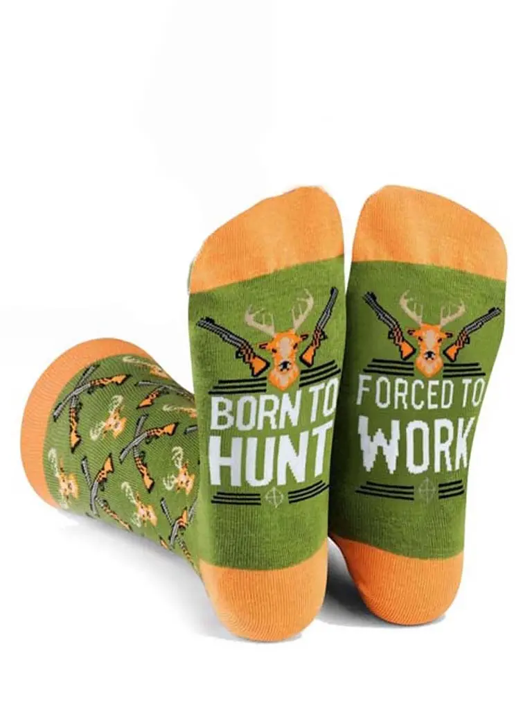Born To Hunt, Forced To Work Socks 1