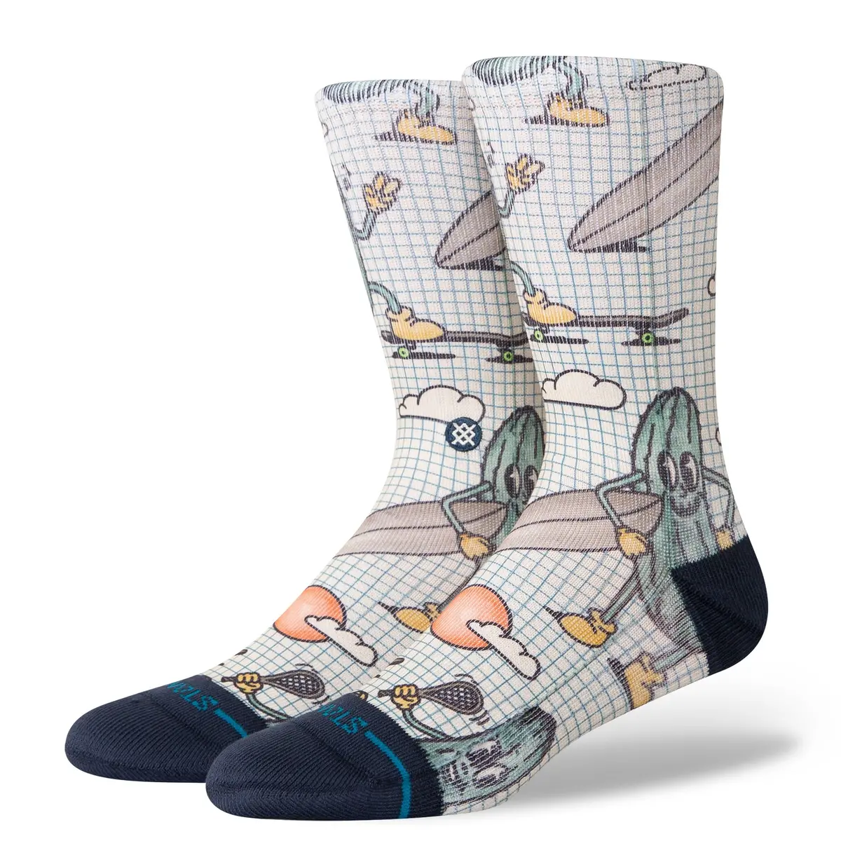 Poly Blend Crew Sock - Feeling Pickled 1