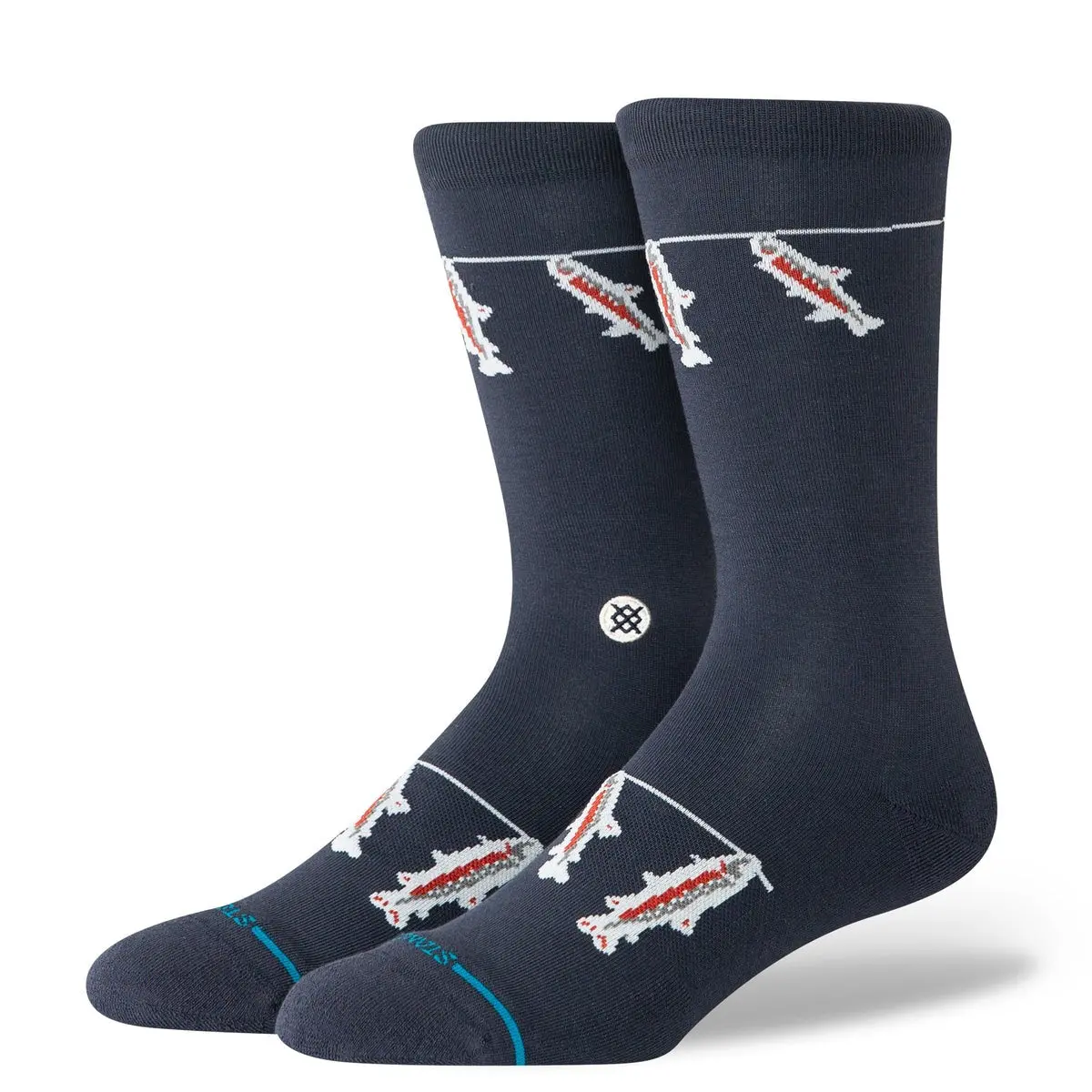 Gone Fishin' Crew Sock 1