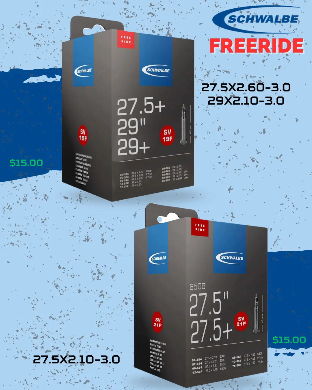 Tubos Schwalbe Freeride 1