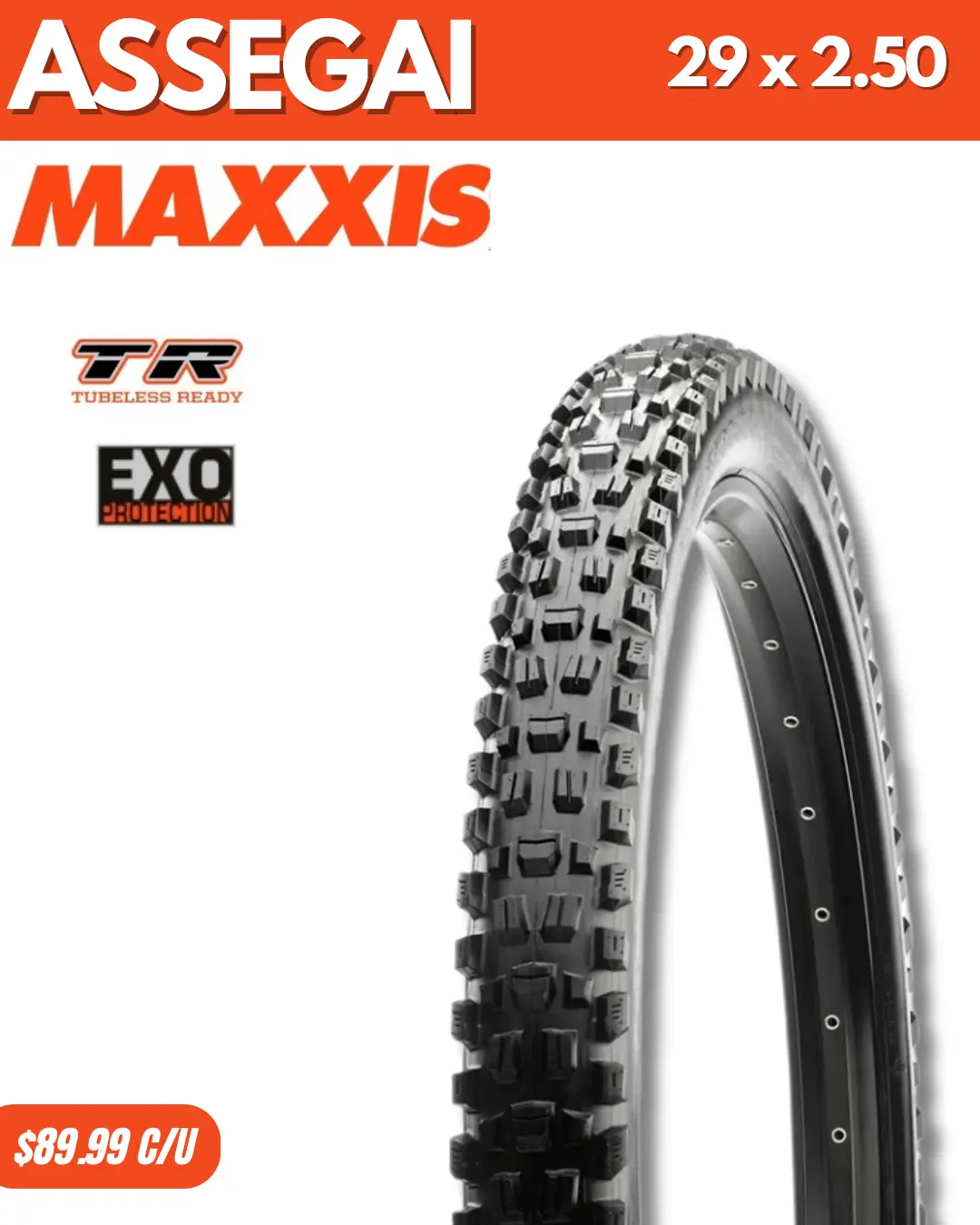 Llantas Maxxis Assegai 29X2.50 Tbr Exo 1