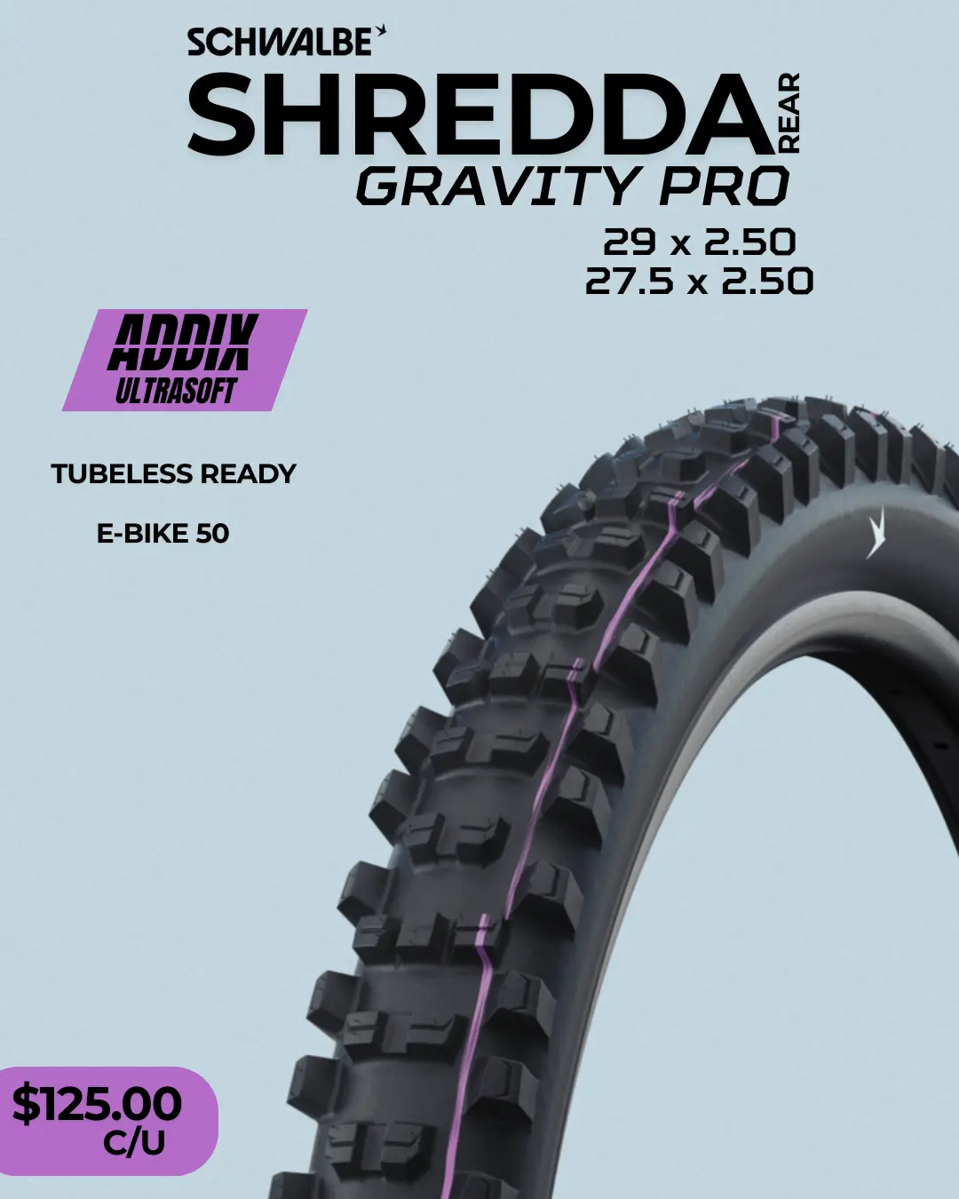 Llantas Schwalbe Shredda Rear Radiales Gravity Pro Ultrasoft 1