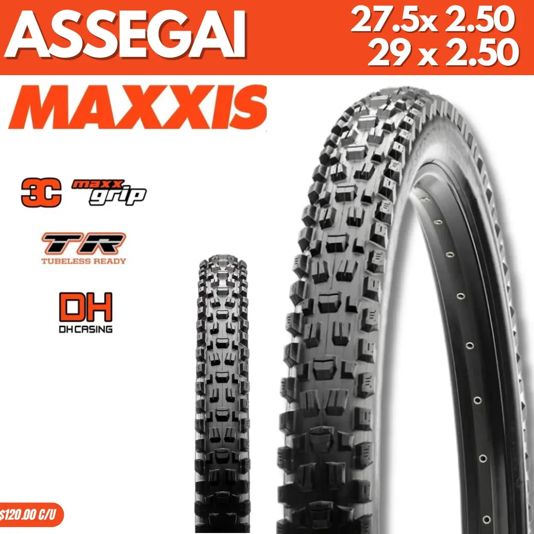 Llantas Maxxis Assegai Dh Casing 3Cmaxgrip Tb 29 Y 27.5 1