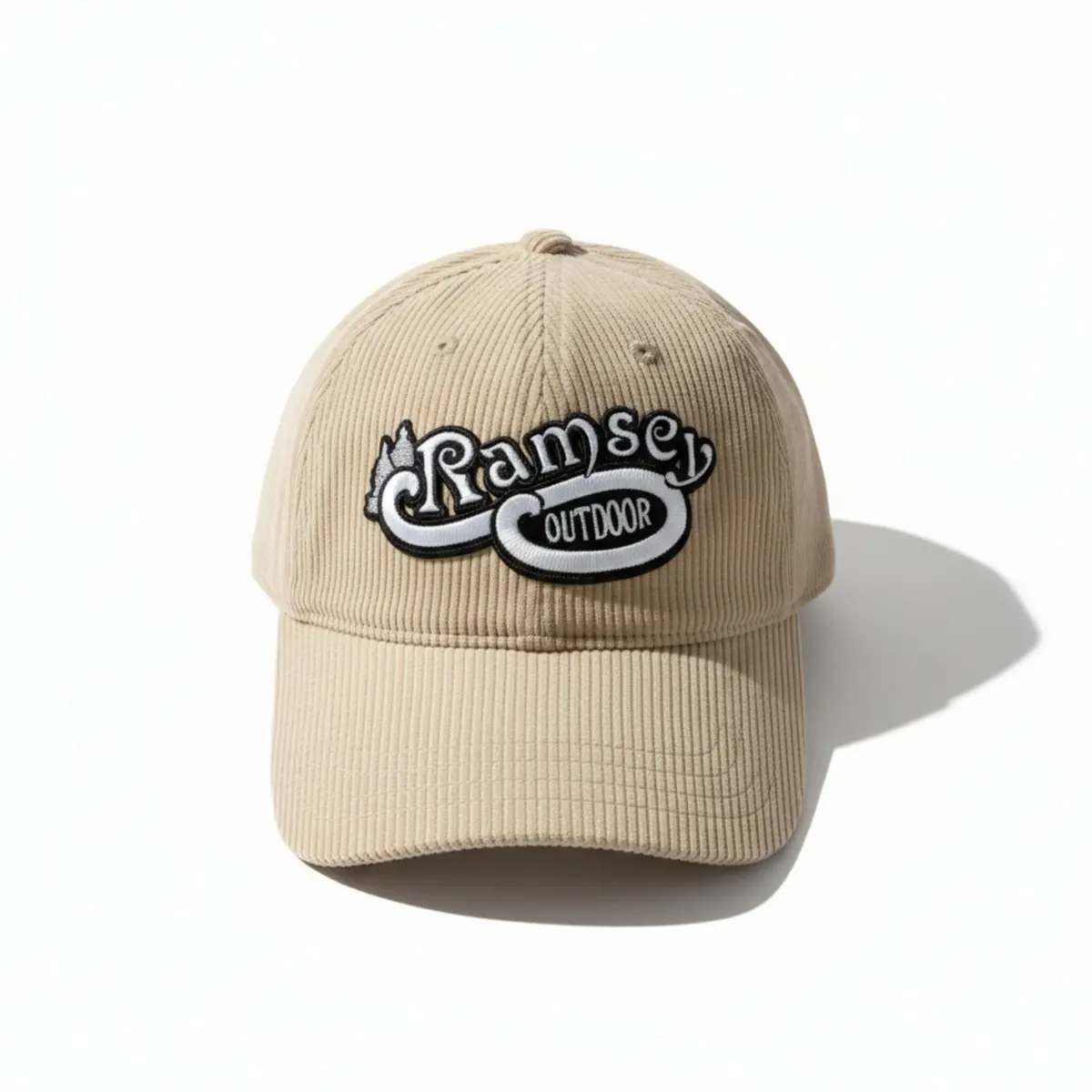 Ramsey Retro Embroidered Corduroy Dad Hat 1