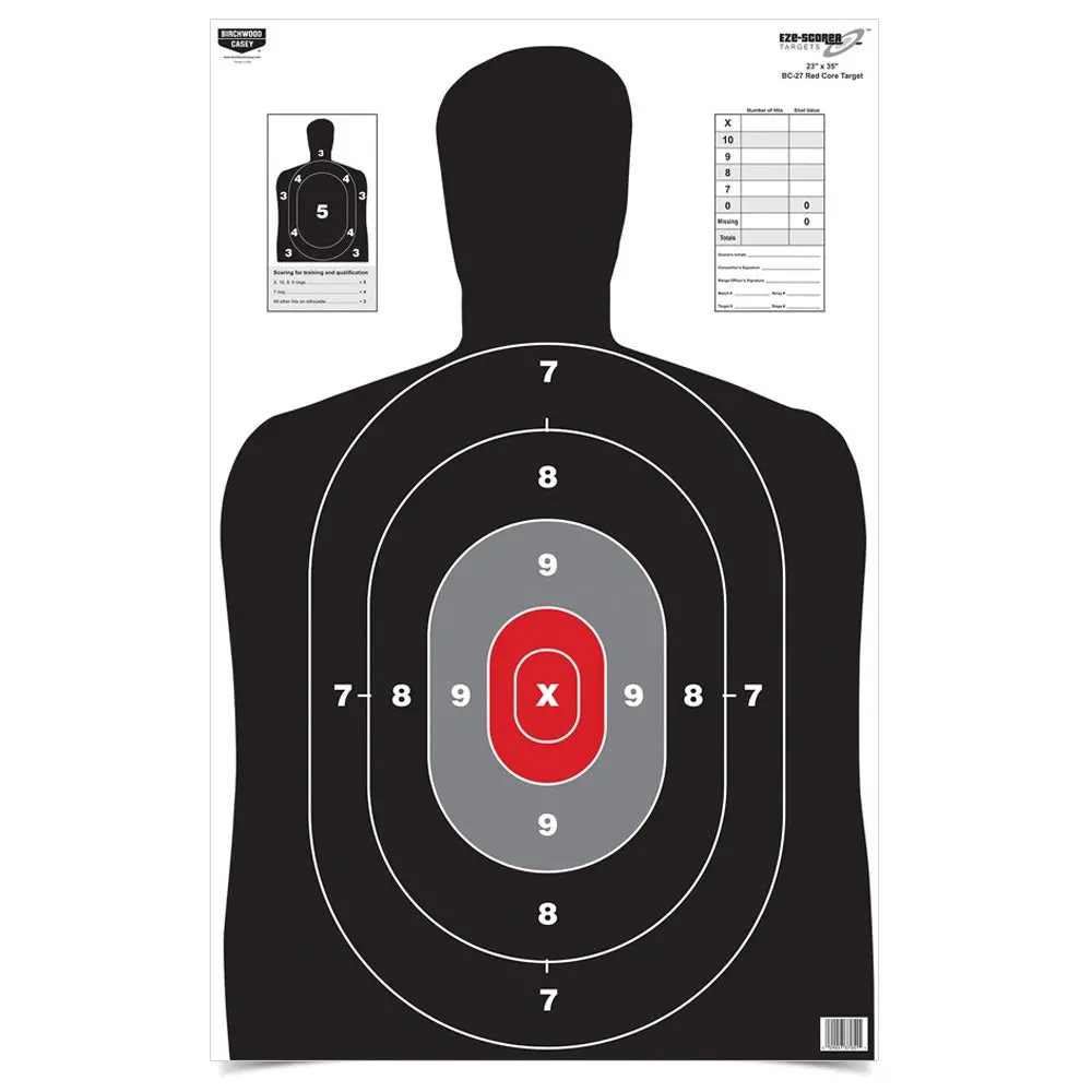 Eze-Scorer 23 X 35 Bc-27 Red Core Target (1Pk) 1