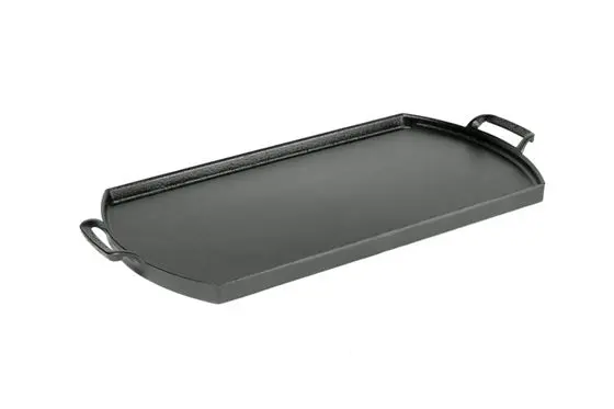 Blacklock Triple Seasoned Cast Iron Double Burner Griddle 1