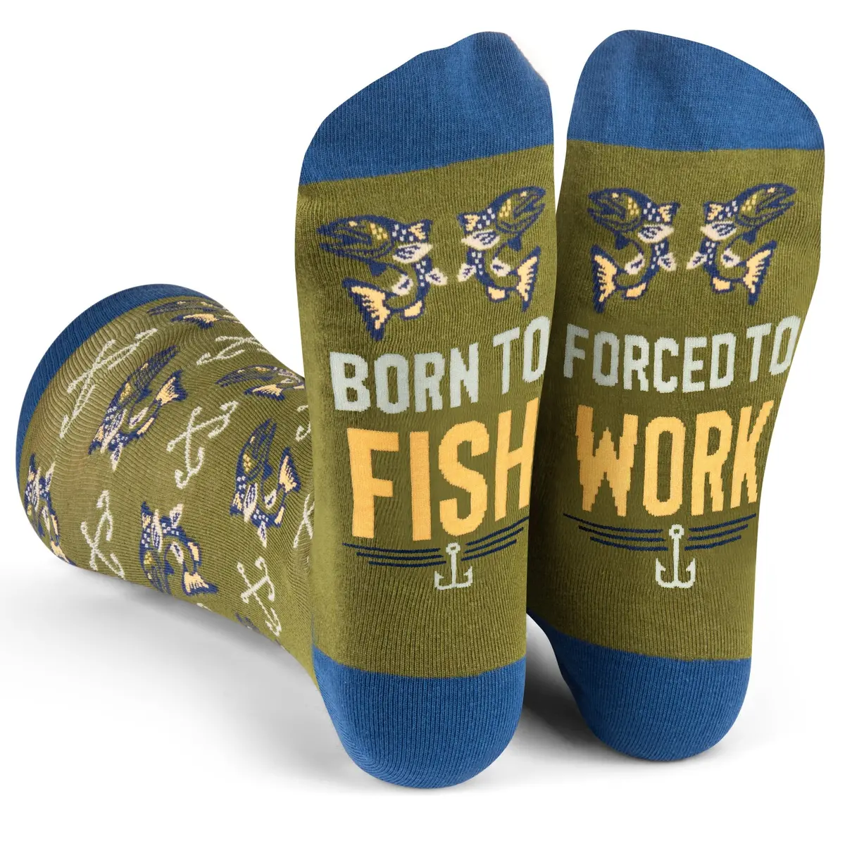 Born To Fish, Forced To Work Socks 1