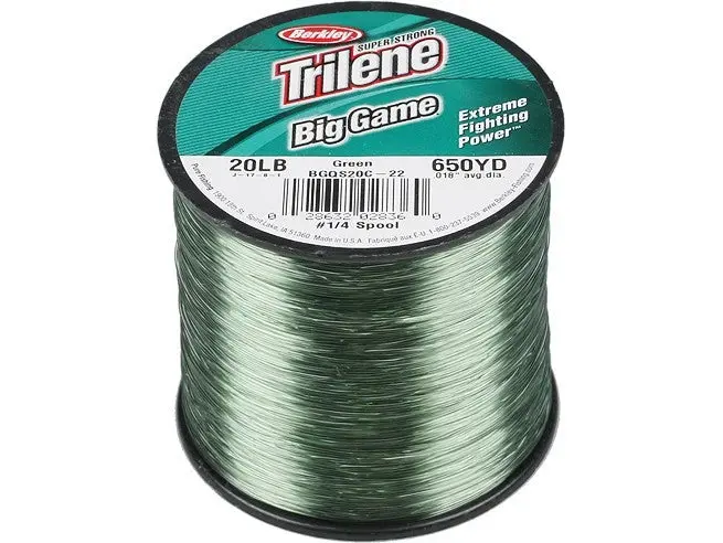 20 Lb Trilene Big Game Monofilament Line Quarter Pound Spool - (650Yd) 1