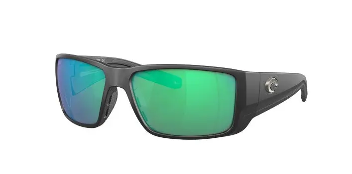 Blackfin Pro Sunglasses - Green Mirror Lenses/Matte Black Frame 1