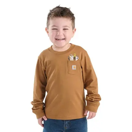 Toddler Long-Sleeve Tool Pocket T-Shirt 1