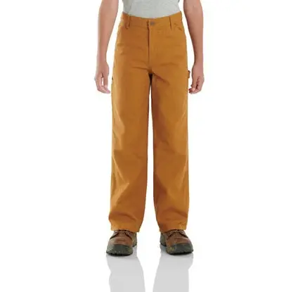 Boys' Loosefit Canvas Flannel-Lined Pant 1