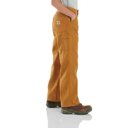 Boys' Loosefit Canvas Flannel-Lined Pant 2