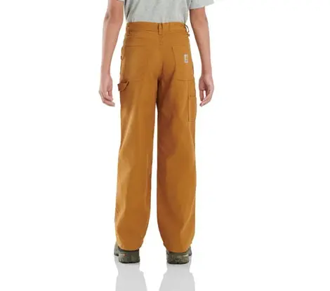Boys' Loosefit Canvas Flannel-Lined Pant 4