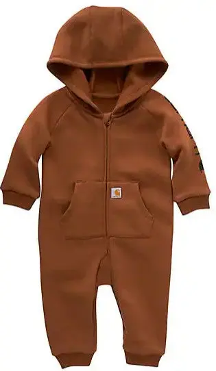 Infant Boys' Long-Sleeve Fleece Zip Front Coverall 1