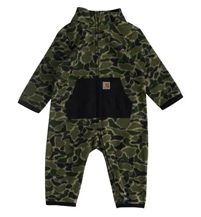 Toddler Long-Sleeve Zip-Front Printed Sherpa Coverall 1