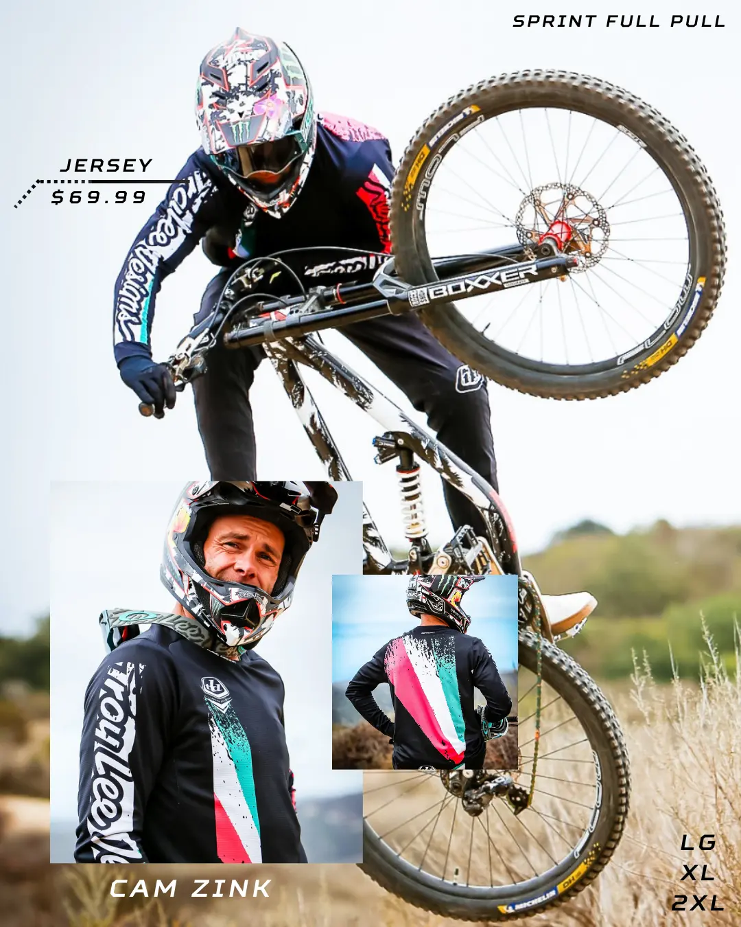 Jerseys Troy Lee Designs Sprint Full Pull Blk 2025 1