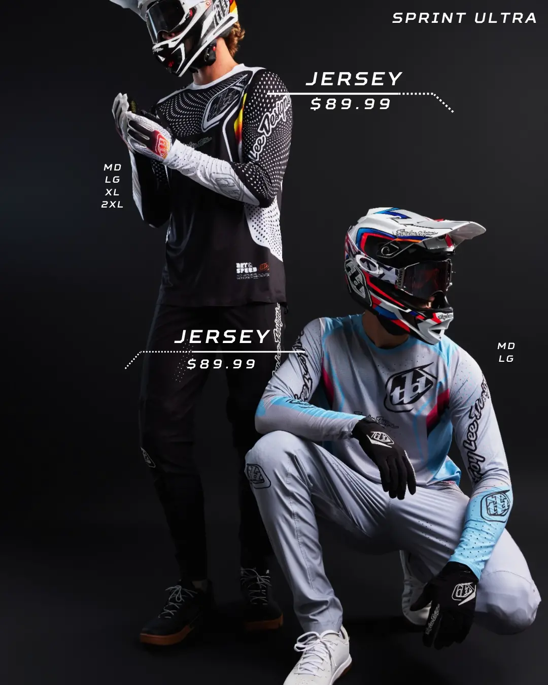 Jerseys Troy Lee Designs Sprint Y Se Ultra Optic 2025 2