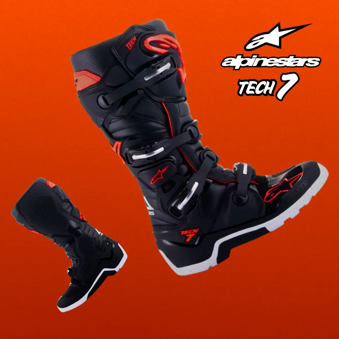 Botas Alpinestars Tech 7 Blk/Red 1