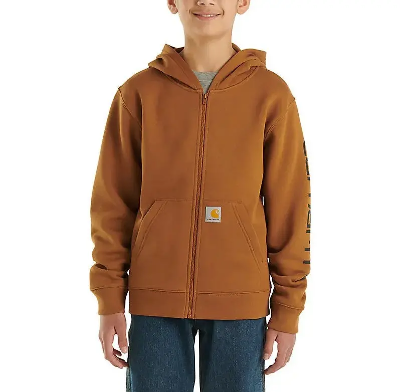 Youth Long-Sleeve Full Zip Logo Sweatshirt 1