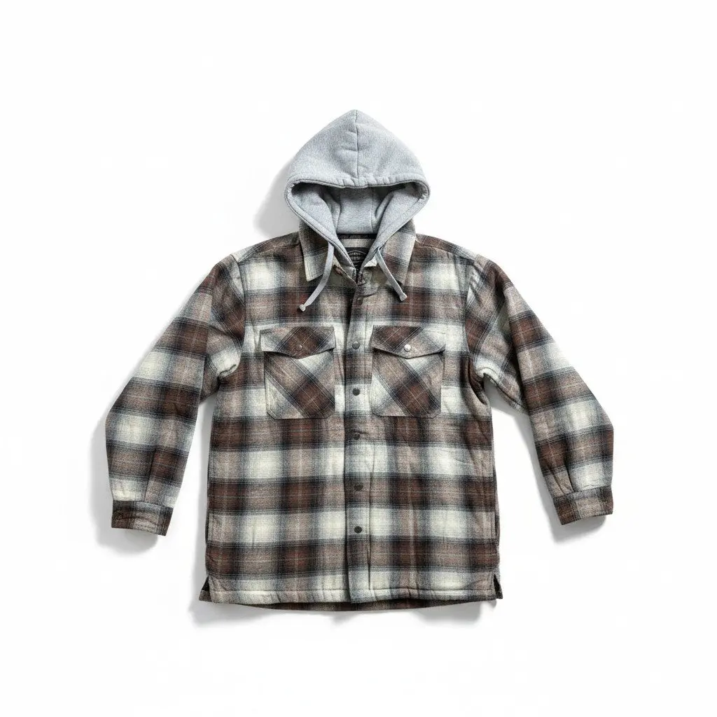 Men's Chuck Button Front Quilt Lined Hood 3