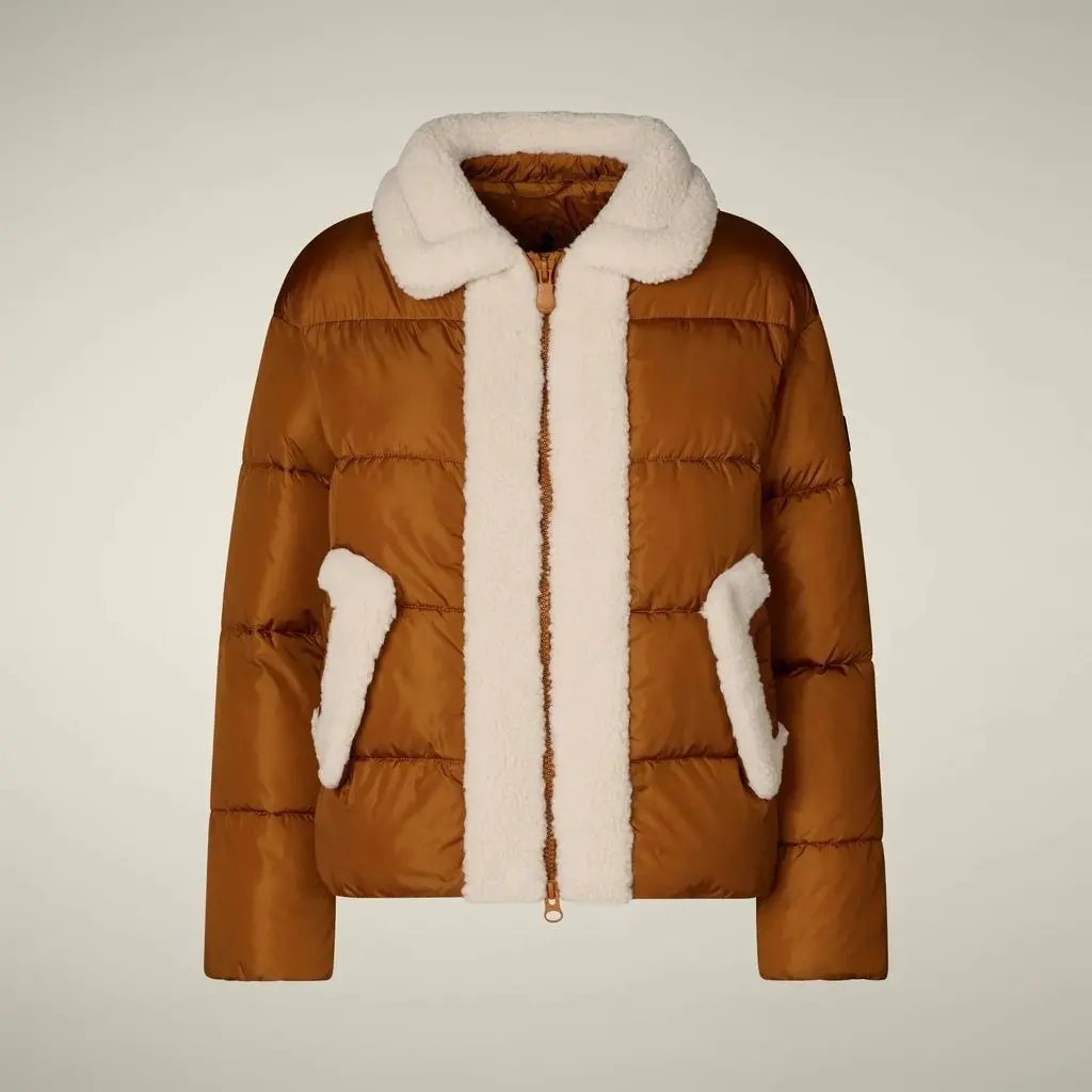 Women's Animal-Free Puffer Jacket Honey 1