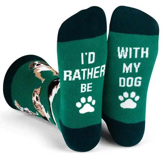 I'd Rather Be With My Dog Socks 1