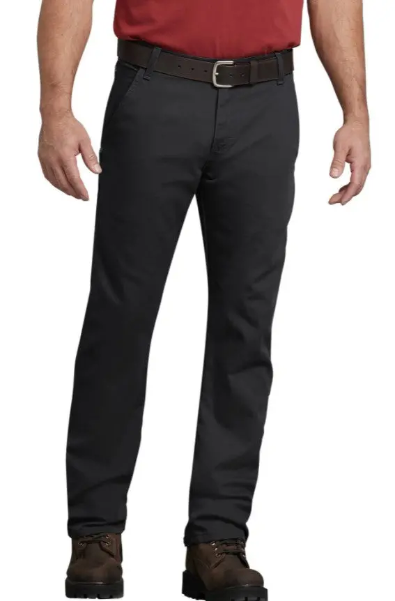 Men's Flex Regular Fit Straight Leg Tough Max Duck Carpenter Pants 1