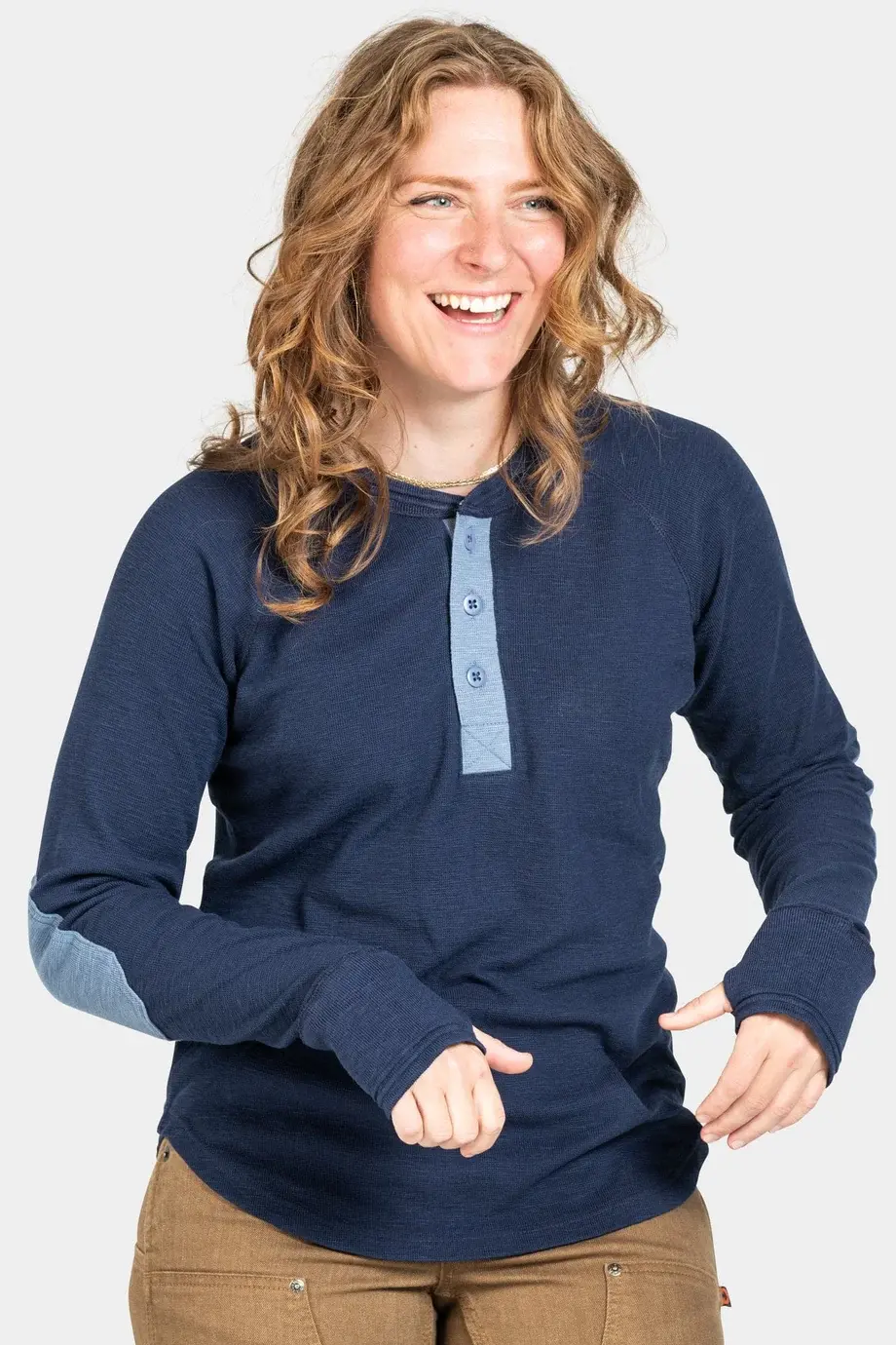 Women's Rugged Thermal Henley 1