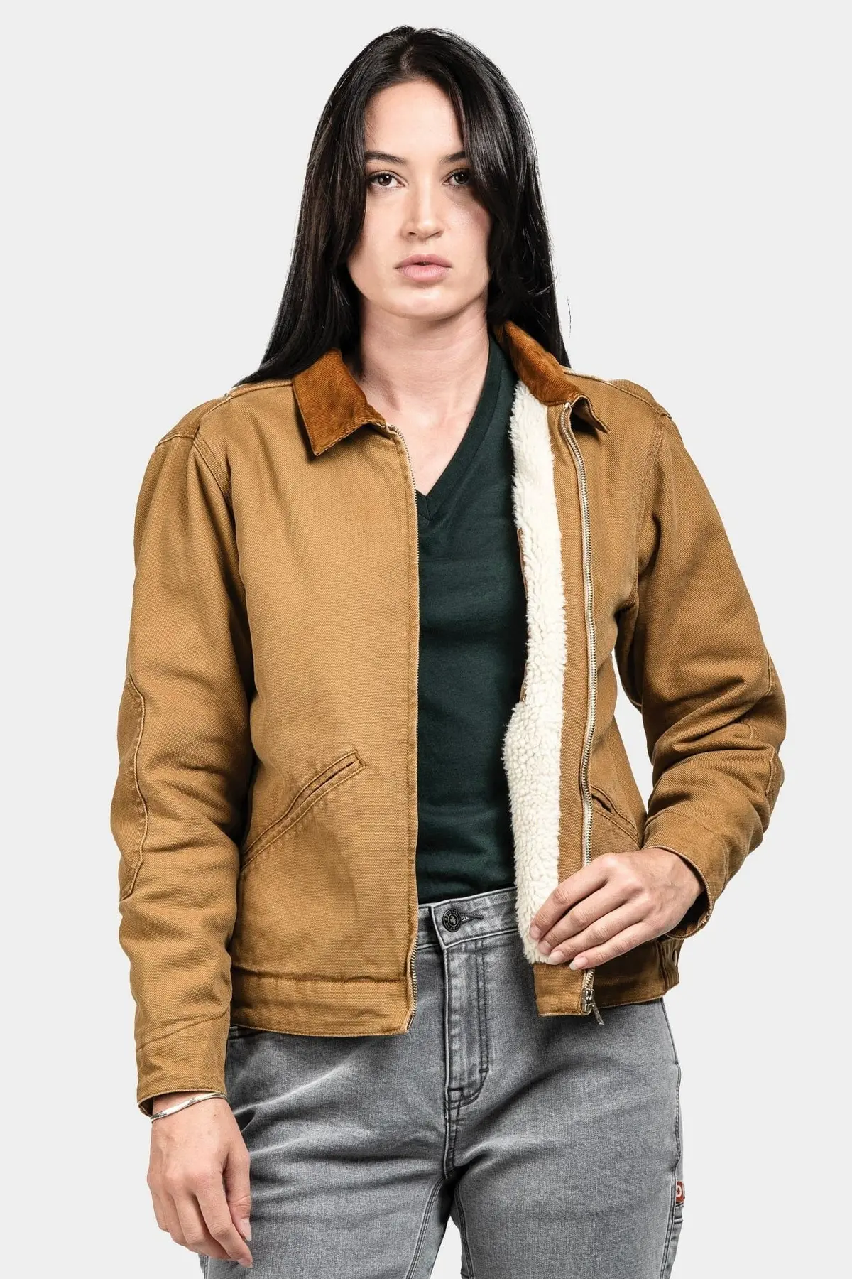 Women's Old School Trucker Canvas Work Jacket 1