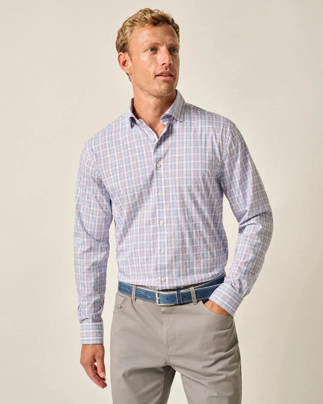 Mens' Performance Button-Up Bruin Shirt 1