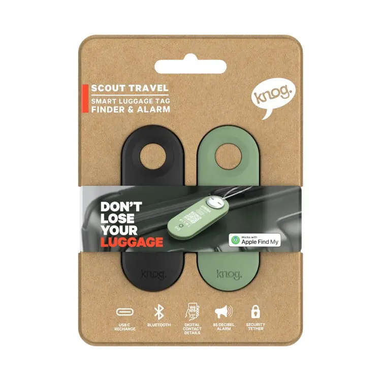 Knog Scout Travel Smart Luggage Tag - 2Pk 1