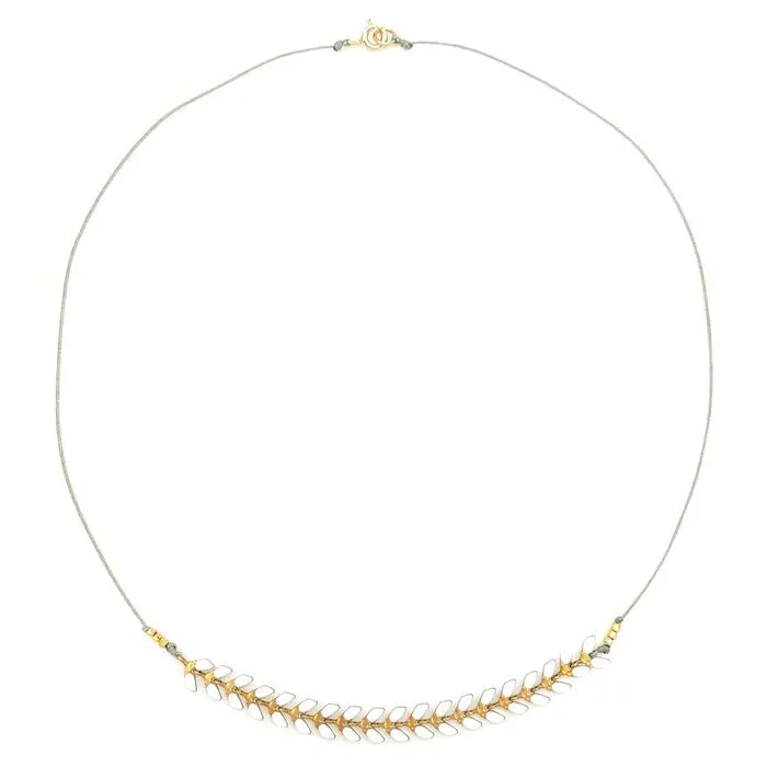Enamel Cascade Necklace - 16" 1