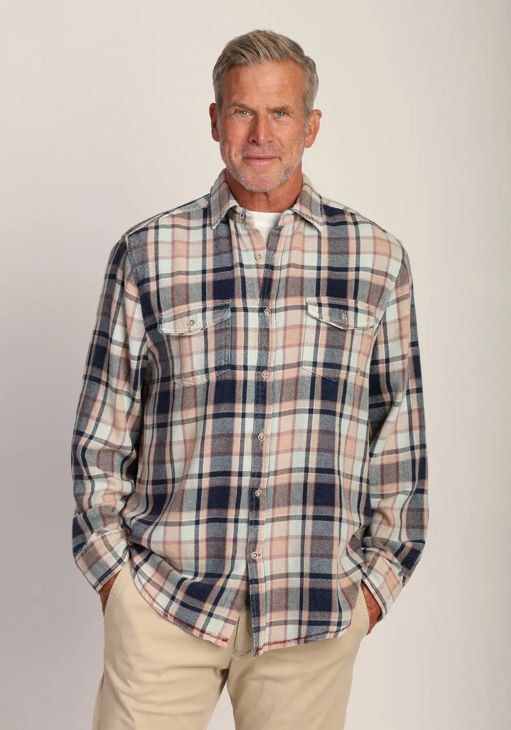 Men's Shea Genuine Indigo Plaid 1