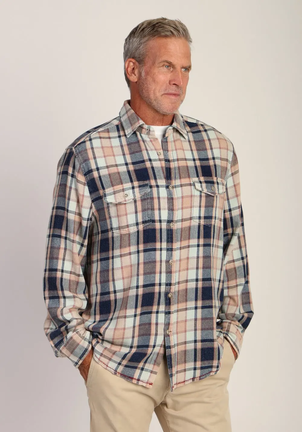 Men's Shea Genuine Indigo Plaid 2
